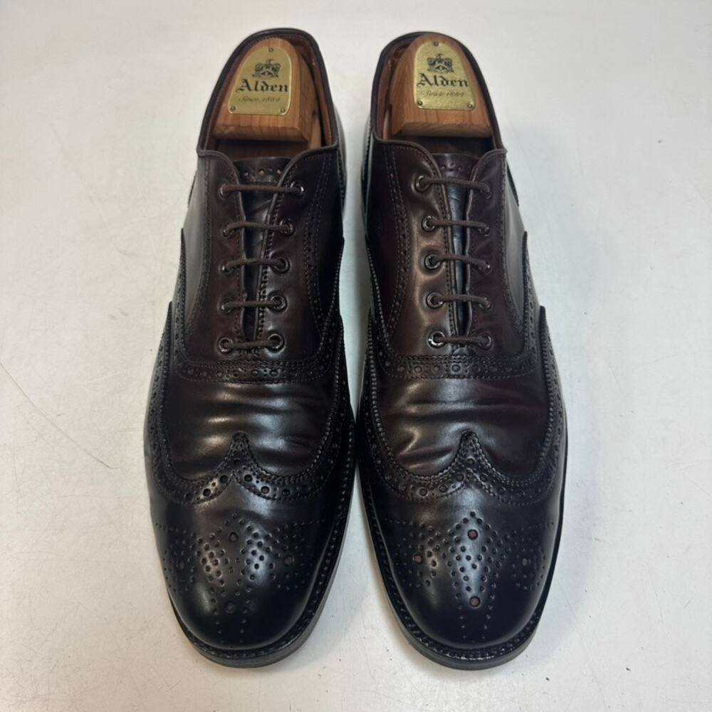RESOLED Alden x Brooks A764 Oxford Wingtip Color 8 Shell Cordovan Made USA 11 A